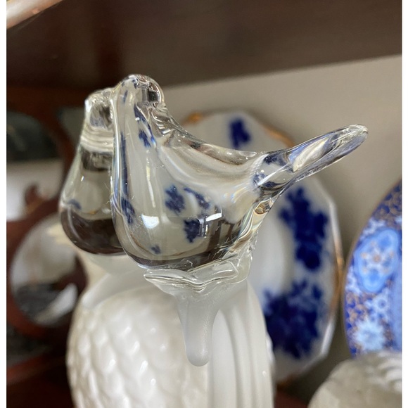 Vintage BALOS Mouthblown Art Glass “Lovebirds” Figurine - Picture 9 of 15